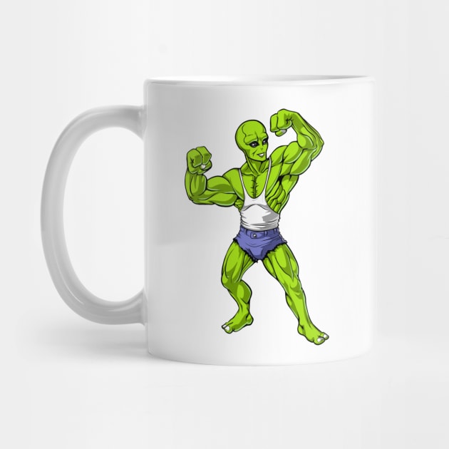 Space Alien Fitness Bodybuilding by underheaven